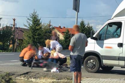 Wypadek w Iwoniczu na Floriańskiej 
