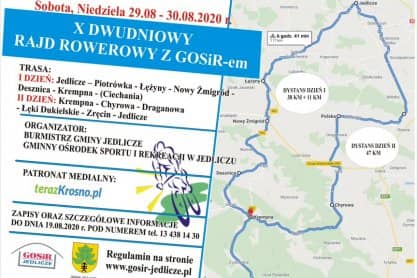 X Dwudniowy Rajd Rowerowy w GOSiR Jedlicze - zaproszenie
