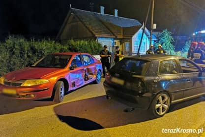 Zderzenie dwóch samochodów w Jedliczu