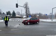 Zderzenie dwóch samochodów w Krośnie