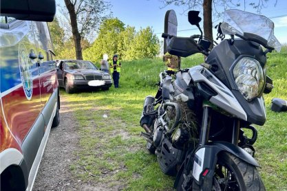 Zderzenie samochodu z motocyklem w Grabownicy Starzeńskiej