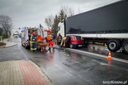 Zderzenie w Łężanach, dwie kobiety przewiezione do szpitala
