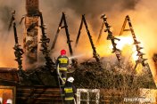 Pożar budynku w Iskrzyni