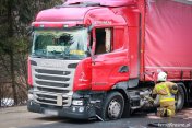 Zderzenie ciężarówek w Tylawie