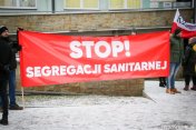 Protest w Krośnie przed szpitalem