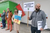 Protest przed Leroy Merlin w Krośnie
