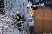 Pożar budynku mieszkalnego w Moderówce