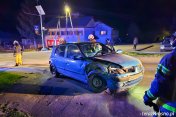 Zderzenie dwóch samochodów w Łękach Dukielskich