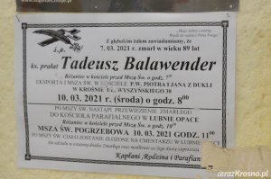 Pogrzeb ks. prał. Tadeusza Balawender