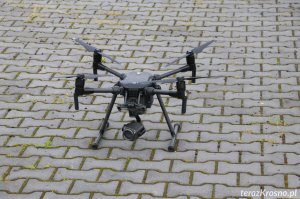 Policyjny dron w Krośnie