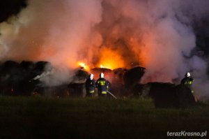 Pożar bel siana w Bratkówce