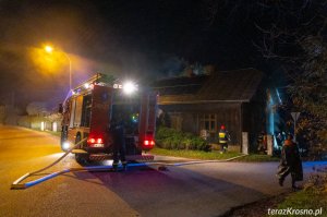 Pożar domu w Żarnowcu