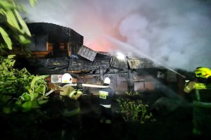 Pożar hotelu w powiecie bieszczadzkim