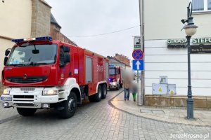 Pożar samochodu w Krośnie