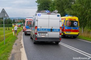 Wypadek na Rzeszowskiej w Krośnie