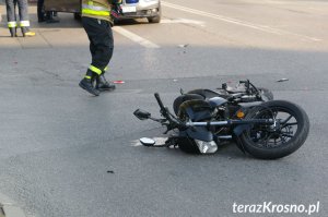 Wypadek na ul. Krakowskiej w Krośnie