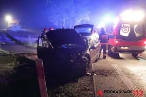 Wypadek w Krośnie na ul. Bieszczadzkiej