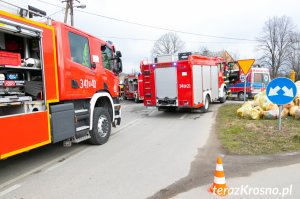 Wypadek w Łękach Strzyżowskich