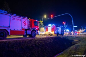 Wypadek z Krośnie na skrzyżowaniu