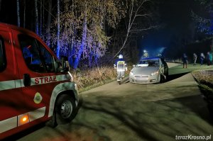 Zderzenie dwóch samochodów w Chorkówce