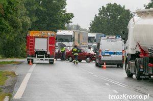 Zderzenie samochodów na Podkarpackiej