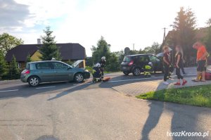 Zderzenie samochodów w Iwoniczu