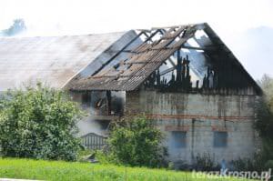 Pożar budynku gospodarczego w Przybówce