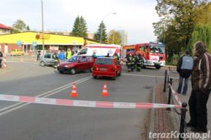 Wypadek w Krośnie. Kursantka w szpitalu