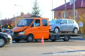Kolizja w Łężanach, zderzenie trzech samochodów