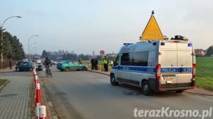 Wypadek w Korczynie na ul. Fredry