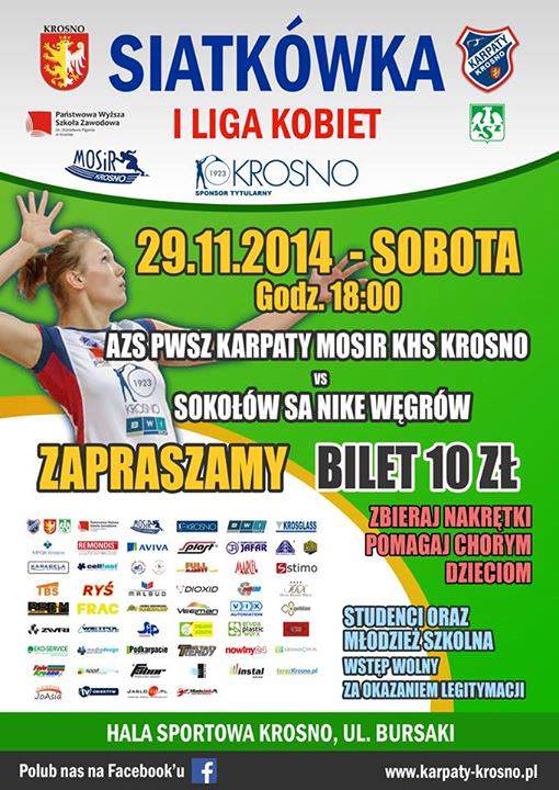 plakat Karpaty Krosno - Sokołów Węgrów