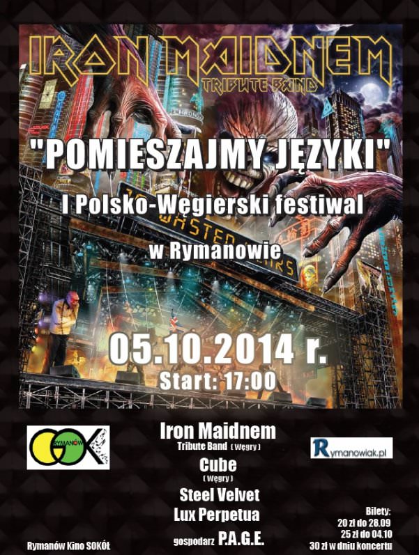plakat I Polsko-Węgierski Festiwal Pomieszajmy Języki