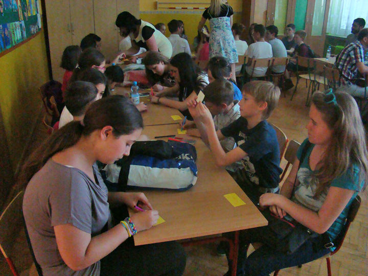 Zagraniczni goście w szkole w Długiem