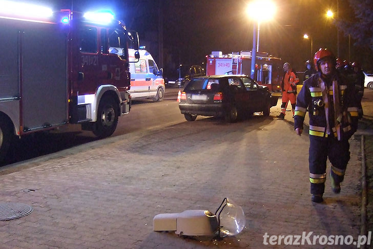 Wypadek w Krośnie na ul. Wieniawskiego