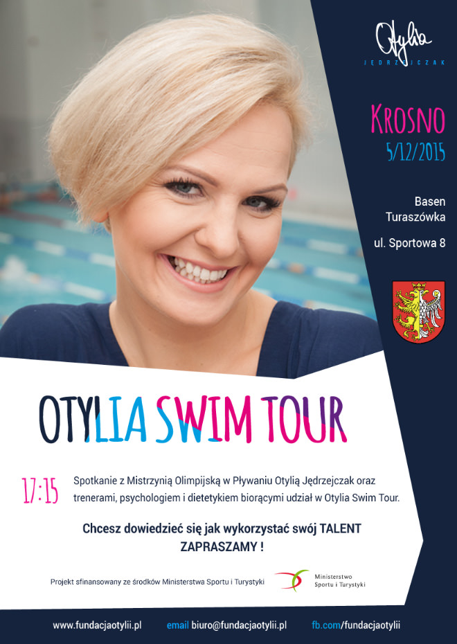 Otylia Swim Tour - warsztaty pływackie z Otylią Jędrzejczak w Krośnie