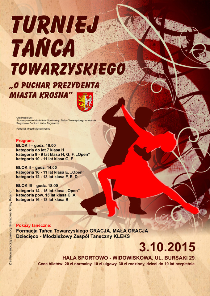 Turniej Tańca Towarzyskiego o Puchar Prezydenta Miasta Krosna